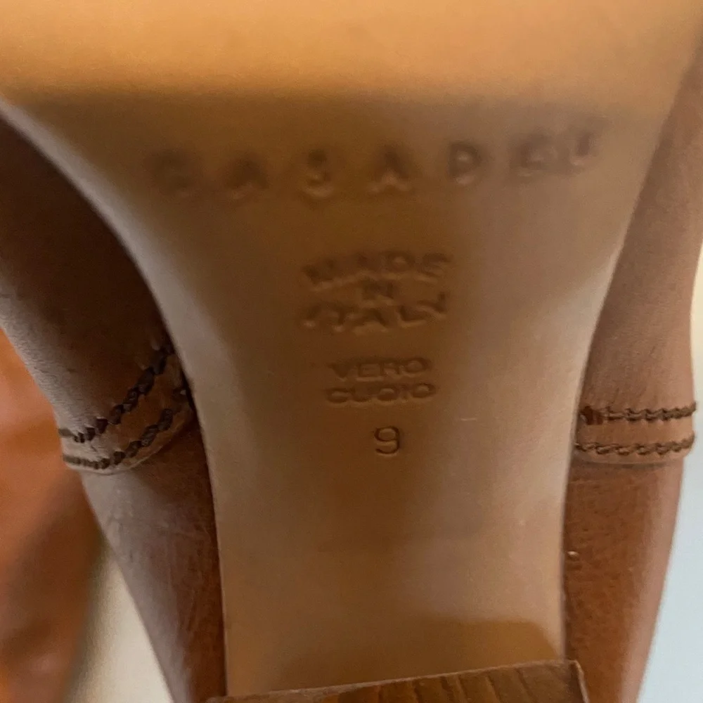 Casadei Brown Leather thigh High Boots size 39